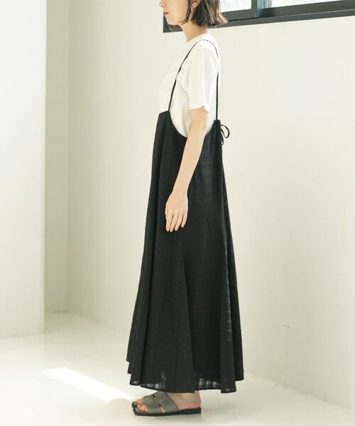 OPAQUE.CLIP / オペーク ドット クリップ ワンピース | シアーチェックキャミワンピース【洗濯機洗い可】 | 詳細21