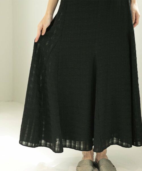 OPAQUE.CLIP / オペーク ドット クリップ ワンピース | シアーチェックキャミワンピース【洗濯機洗い可】 | 詳細25