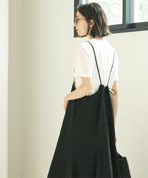 OPAQUE.CLIP / オペーク ドット クリップ ワンピース | シアーチェックキャミワンピース【洗濯機洗い可】 | 詳細7