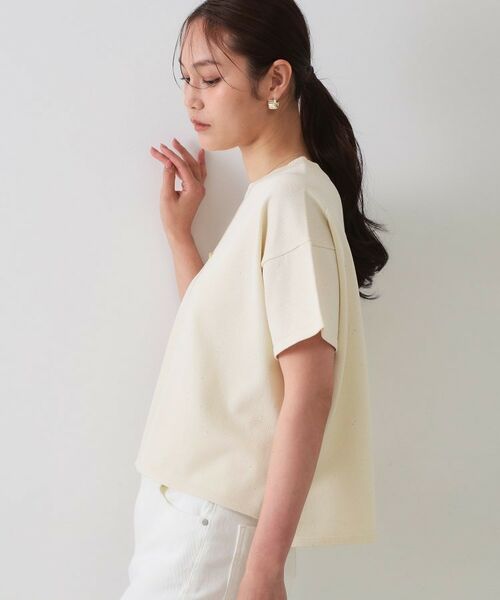 OPAQUE.CLIP / オペーク ドット クリップ ニット・セーター | スパンコールサマーニット【洗濯機洗い可/抗ピル】 | 詳細1