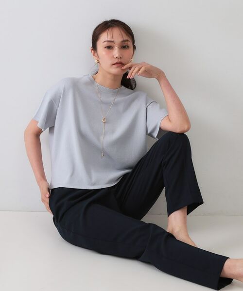 OPAQUE.CLIP / オペーク ドット クリップ ニット・セーター | スパンコールサマーニット【洗濯機洗い可/抗ピル】 | 詳細14