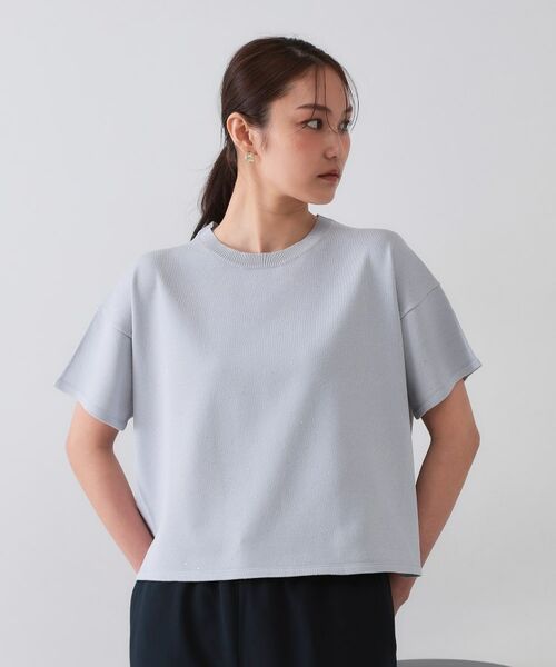 OPAQUE.CLIP / オペーク ドット クリップ ニット・セーター | スパンコールサマーニット【洗濯機洗い可/抗ピル】 | 詳細17