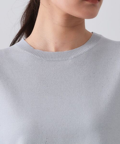 OPAQUE.CLIP / オペーク ドット クリップ ニット・セーター | スパンコールサマーニット【洗濯機洗い可/抗ピル】 | 詳細20