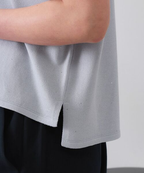 OPAQUE.CLIP / オペーク ドット クリップ ニット・セーター | スパンコールサマーニット【洗濯機洗い可/抗ピル】 | 詳細22