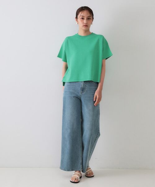 OPAQUE.CLIP / オペーク ドット クリップ ニット・セーター | スパンコールサマーニット【洗濯機洗い可/抗ピル】 | 詳細7