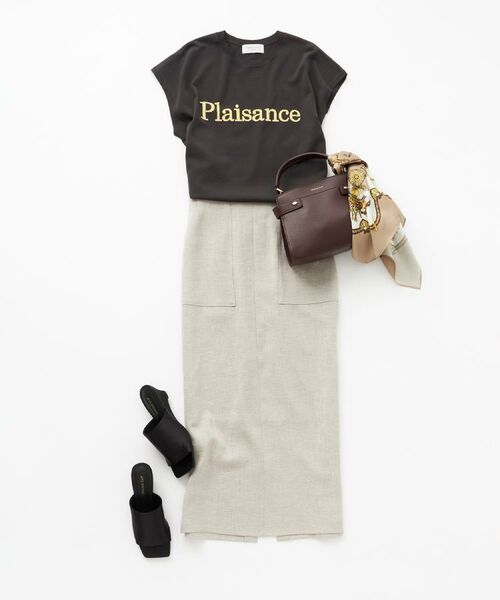 OPAQUE.CLIP / オペーク ドット クリップ ニット・セーター | ロゴフレンチスリーブニット【洗濯機洗い可/UV/接触冷感/抗ピル】 | 詳細19