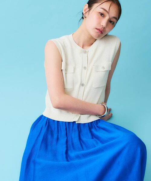 OPAQUE.CLIP / オペーク ドット クリップ ニット・セーター | ダブルポケットニット【洗濯機洗い可】 | 詳細1