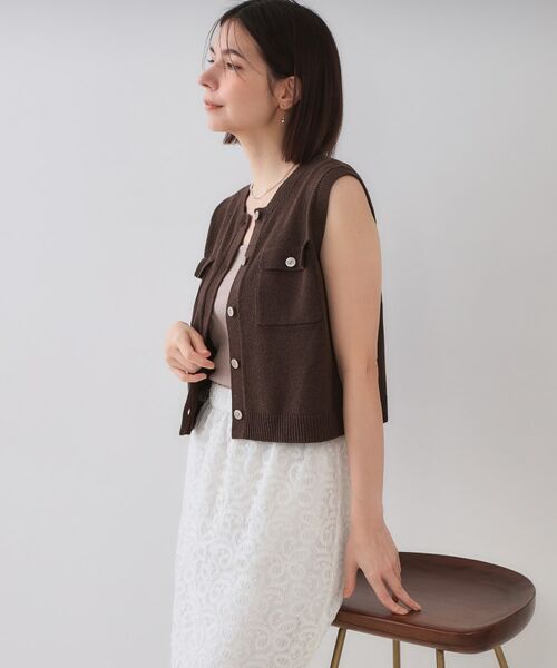 OPAQUE.CLIP / オペーク ドット クリップ ニット・セーター | ダブルポケットニット【洗濯機洗い可】 | 詳細14