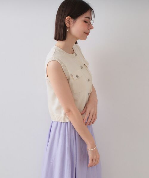 OPAQUE.CLIP / オペーク ドット クリップ ニット・セーター | ダブルポケットニット【洗濯機洗い可】 | 詳細6