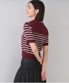 OPAQUE.CLIP / オペーク ドット クリップ ニット・セーター | セーラーカラーボーダーニット【洗濯機洗い可】