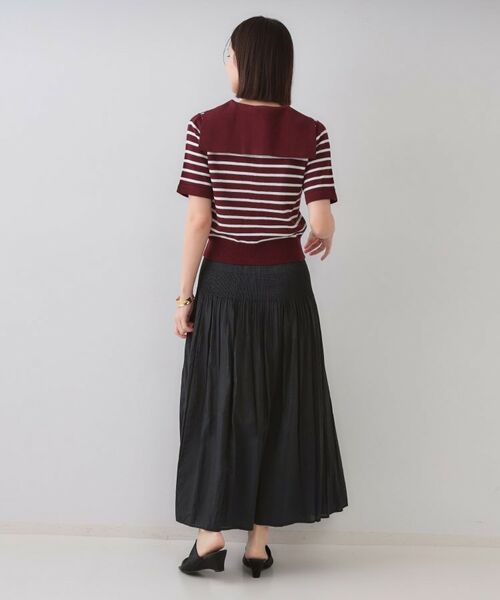 OPAQUE.CLIP / オペーク ドット クリップ ニット・セーター | セーラーカラーボーダーニット【洗濯機洗い可】 | 詳細7