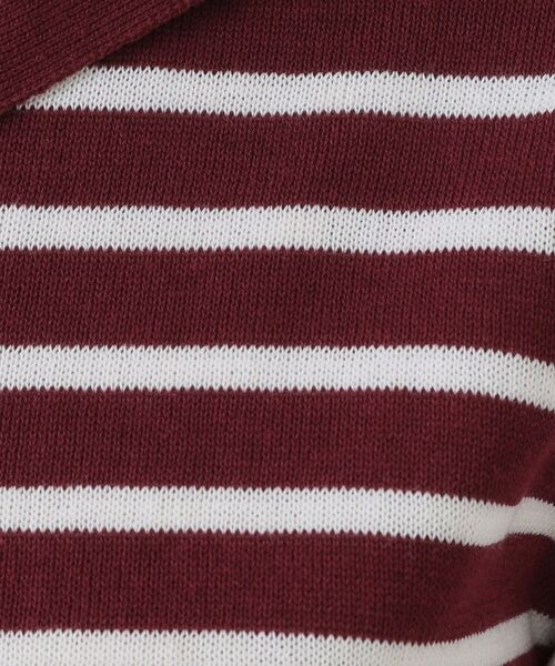 OPAQUE.CLIP / オペーク ドット クリップ ニット・セーター | セーラーカラーボーダーニット【洗濯機洗い可】 | 詳細8