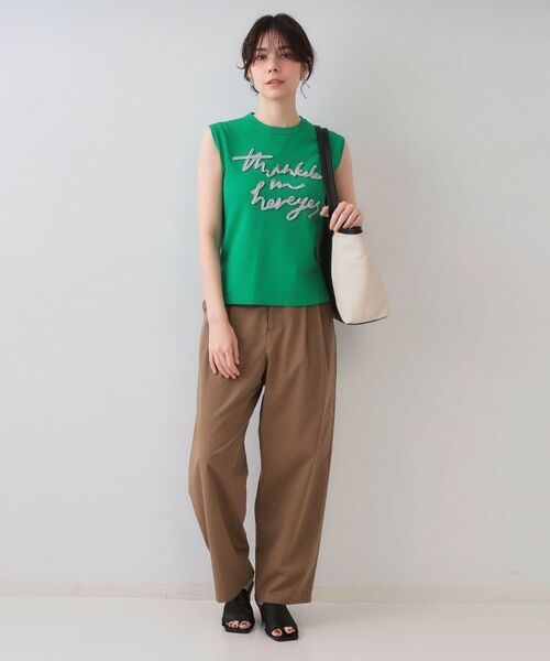 OPAQUE.CLIP / オペーク ドット クリップ ニット・セーター | ラメテープロゴニット【洗濯機洗い可/抗ピル】 | 詳細10