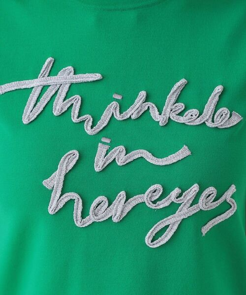 OPAQUE.CLIP / オペーク ドット クリップ ニット・セーター | ラメテープロゴニット【洗濯機洗い可/抗ピル】 | 詳細12