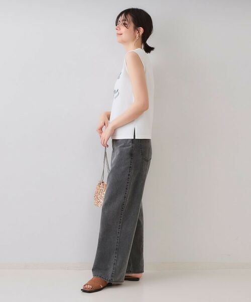 OPAQUE.CLIP / オペーク ドット クリップ ニット・セーター | ラメテープロゴニット【洗濯機洗い可/抗ピル】 | 詳細3