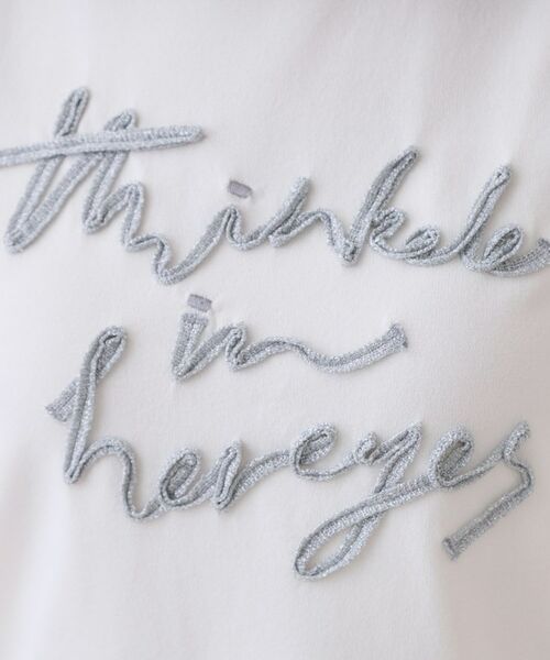 OPAQUE.CLIP / オペーク ドット クリップ ニット・セーター | ラメテープロゴニット【洗濯機洗い可/抗ピル】 | 詳細4