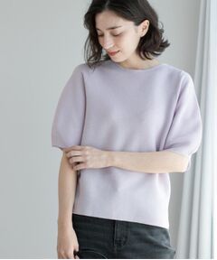 OPAQUE.CLIP / オペーク ドット クリップ ニット・セーター | ガーターボリュームスリーブニット【UVケア/洗濯機洗い可】