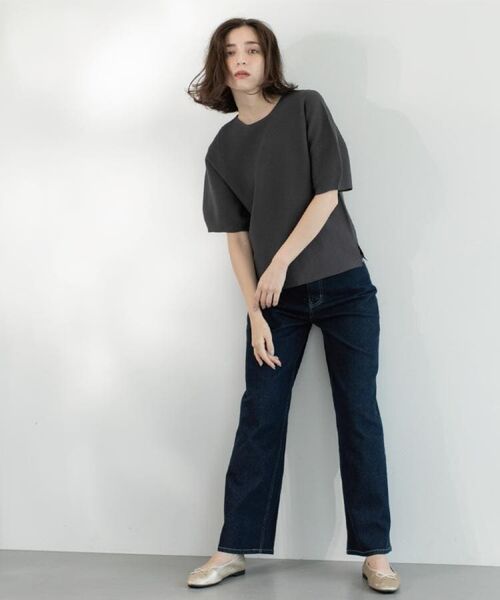 OPAQUE.CLIP / オペーク ドット クリップ ニット・セーター | ガーターボリュームスリーブニット【UVケア/洗濯機洗い可】 | 詳細11