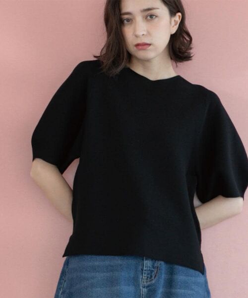 OPAQUE.CLIP / オペーク ドット クリップ ニット・セーター | ガーターボリュームスリーブニット【UVケア/洗濯機洗い可】 | 詳細14