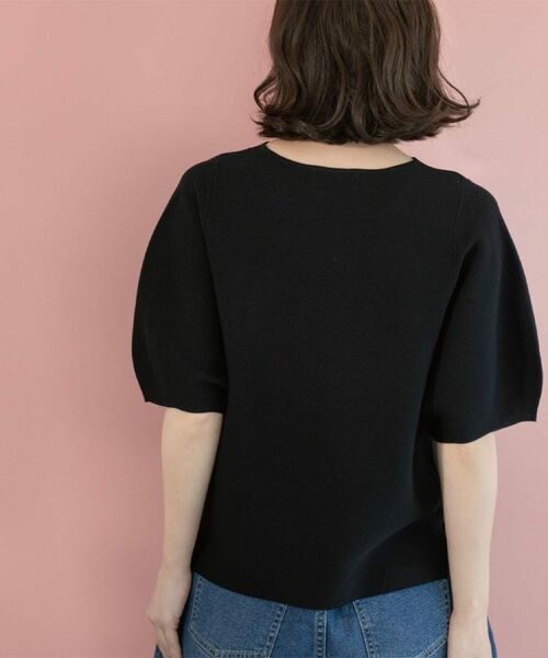 OPAQUE.CLIP / オペーク ドット クリップ ニット・セーター | ガーターボリュームスリーブニット【UVケア/洗濯機洗い可】 | 詳細15