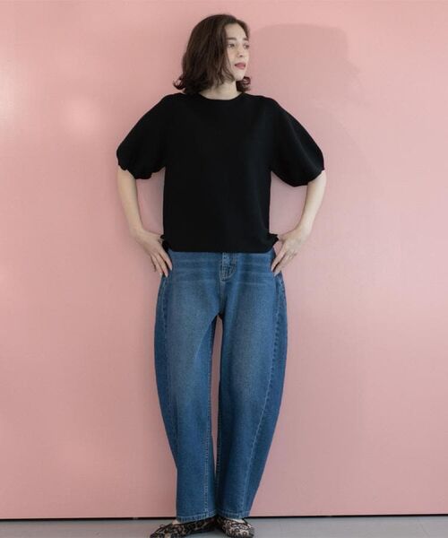 OPAQUE.CLIP / オペーク ドット クリップ ニット・セーター | ガーターボリュームスリーブニット【UVケア/洗濯機洗い可】 | 詳細16