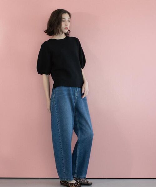 OPAQUE.CLIP / オペーク ドット クリップ ニット・セーター | ガーターボリュームスリーブニット【UVケア/洗濯機洗い可】 | 詳細17