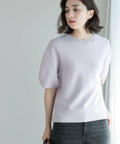 OPAQUE.CLIP / オペーク ドット クリップ ニット・セーター | ガーターボリュームスリーブニット【UVケア/洗濯機洗い可】 | 詳細23