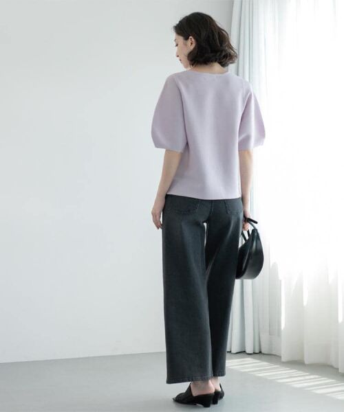 OPAQUE.CLIP / オペーク ドット クリップ ニット・セーター | ガーターボリュームスリーブニット【UVケア/洗濯機洗い可】 | 詳細28