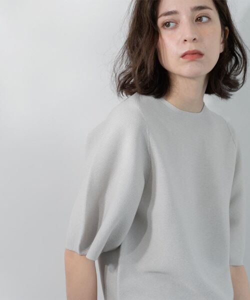 OPAQUE.CLIP / オペーク ドット クリップ ニット・セーター | ガーターボリュームスリーブニット【UVケア/洗濯機洗い可】 | 詳細4