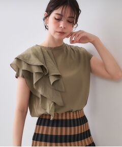 OPAQUE.CLIP / オペーク ドット クリップ カットソー | ショルダーフリルドッキングカットソー【洗濯機洗い可】
