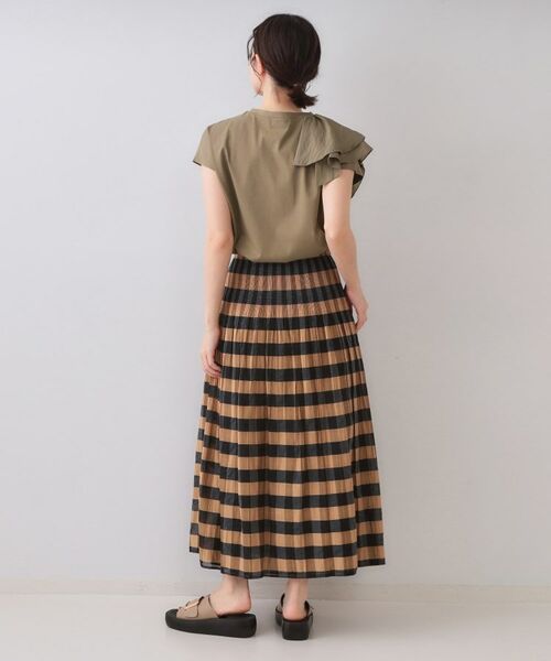 OPAQUE.CLIP / オペーク ドット クリップ カットソー | ショルダーフリルドッキングカットソー【洗濯機洗い可】 | 詳細12