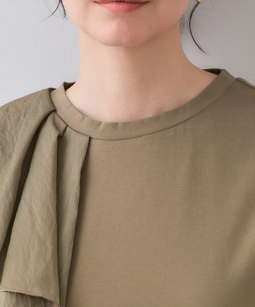 OPAQUE.CLIP / オペーク ドット クリップ カットソー | ショルダーフリルドッキングカットソー【洗濯機洗い可】 | 詳細17