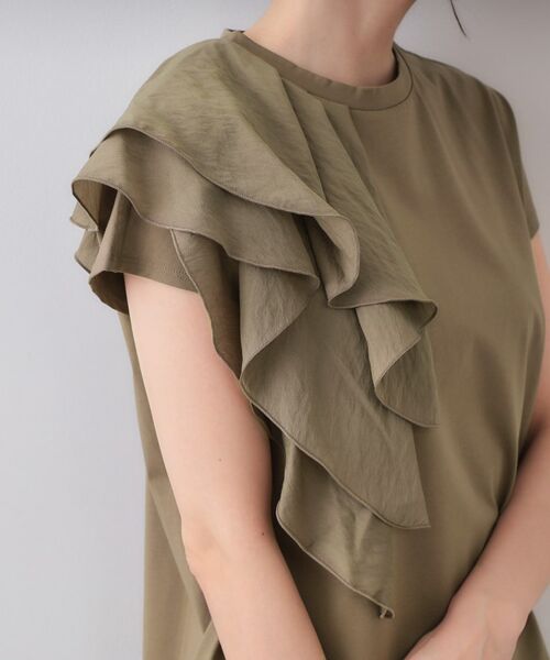 OPAQUE.CLIP / オペーク ドット クリップ カットソー | ショルダーフリルドッキングカットソー【洗濯機洗い可】 | 詳細19