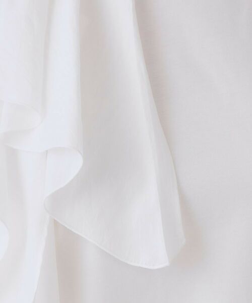 OPAQUE.CLIP / オペーク ドット クリップ カットソー | ショルダーフリルドッキングカットソー【洗濯機洗い可】 | 詳細4