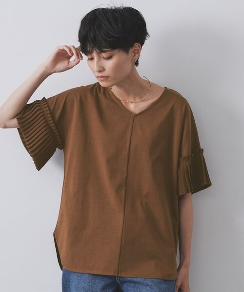 OPAQUE.CLIP / オペーク ドット クリップ カットソー | プリーツスリーブドッキングトップス【洗濯機洗い可】 | 詳細13