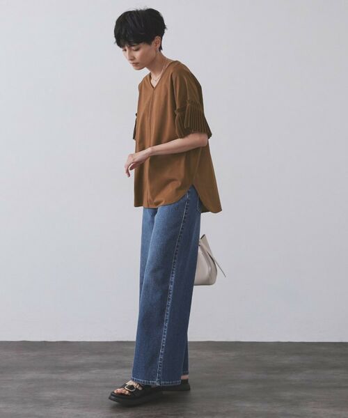 OPAQUE.CLIP / オペーク ドット クリップ カットソー | プリーツスリーブドッキングトップス【洗濯機洗い可】 | 詳細15