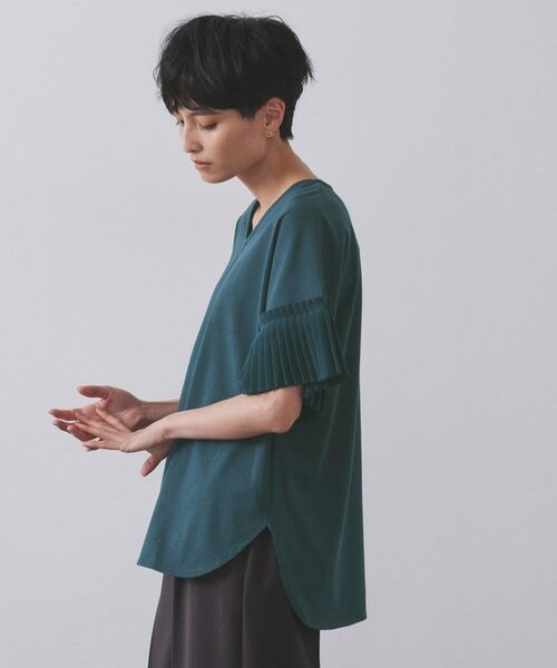 OPAQUE.CLIP / オペーク ドット クリップ カットソー | プリーツスリーブドッキングトップス【洗濯機洗い可】 | 詳細18