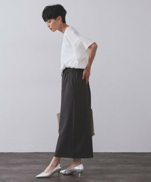 OPAQUE.CLIP / オペーク ドット クリップ カットソー | プリーツスリーブドッキングトップス【洗濯機洗い可】 | 詳細3