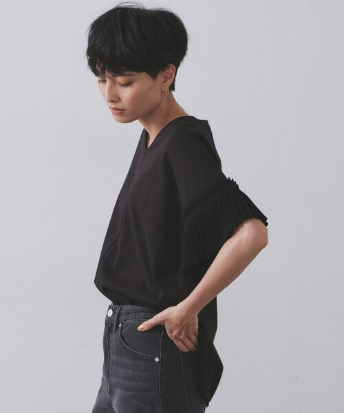 OPAQUE.CLIP / オペーク ドット クリップ カットソー | プリーツスリーブドッキングトップス【洗濯機洗い可】 | 詳細5