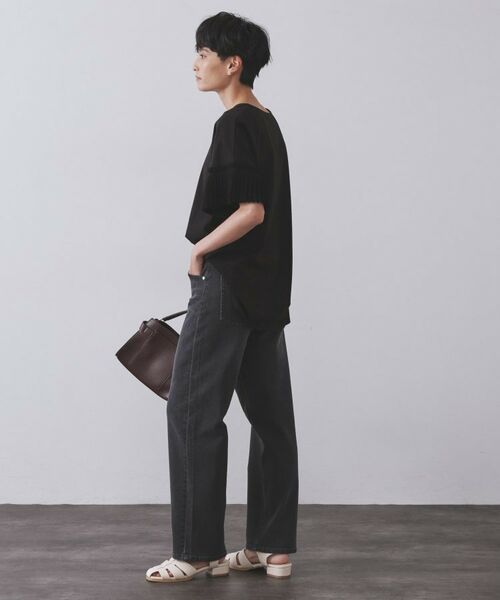 OPAQUE.CLIP / オペーク ドット クリップ カットソー | プリーツスリーブドッキングトップス【洗濯機洗い可】 | 詳細7