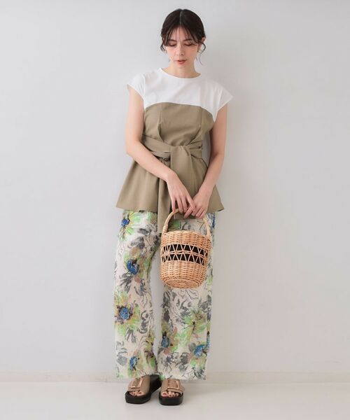 OPAQUE.CLIP / オペーク ドット クリップ カットソー | ビスチェドッキングカットソー【洗濯機洗い可】 | 詳細10