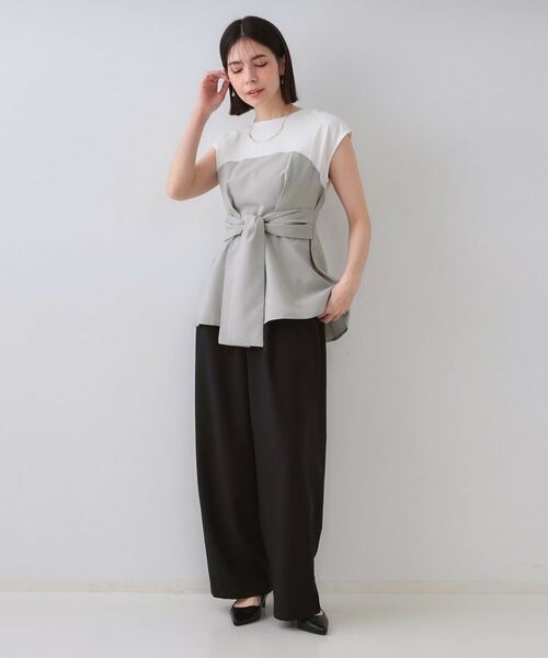 OPAQUE.CLIP / オペーク ドット クリップ カットソー | ビスチェドッキングカットソー【洗濯機洗い可】 | 詳細2