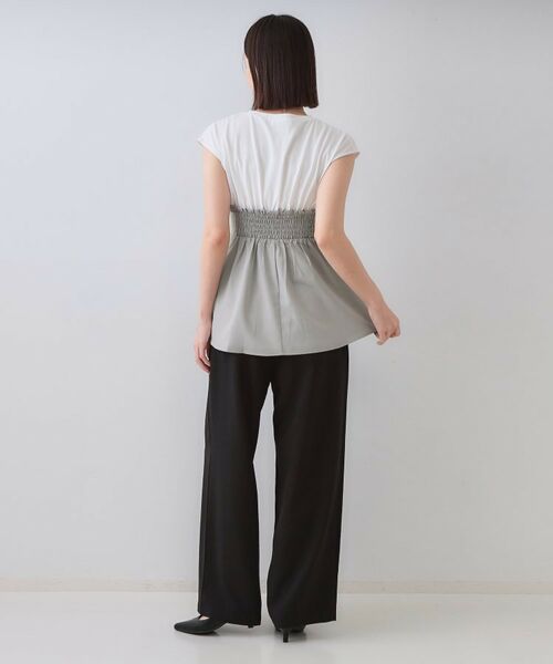 OPAQUE.CLIP / オペーク ドット クリップ カットソー | ビスチェドッキングカットソー【洗濯機洗い可】 | 詳細3