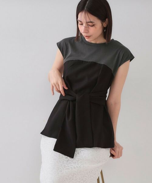 OPAQUE.CLIP / オペーク ドット クリップ カットソー | ビスチェドッキングカットソー【洗濯機洗い可】 | 詳細5