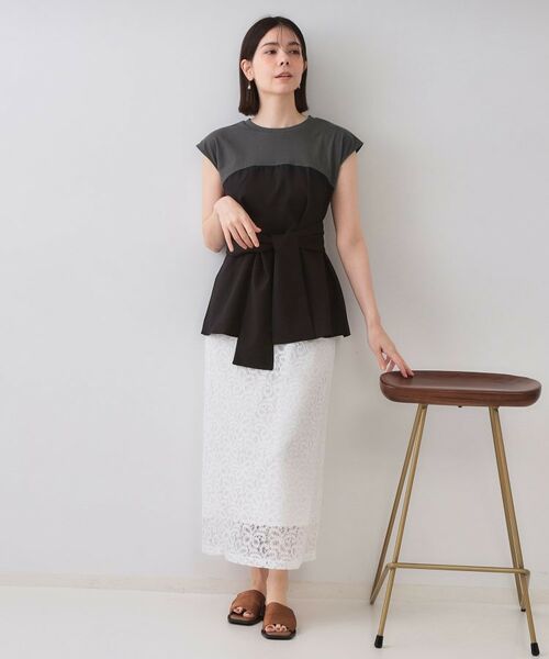 OPAQUE.CLIP / オペーク ドット クリップ カットソー | ビスチェドッキングカットソー【洗濯機洗い可】 | 詳細6