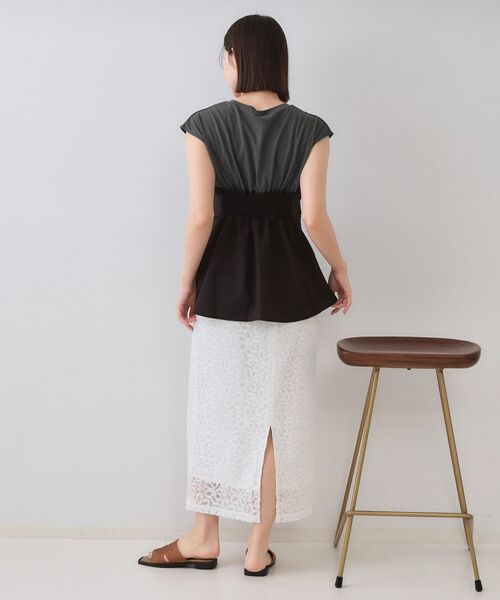 OPAQUE.CLIP / オペーク ドット クリップ カットソー | ビスチェドッキングカットソー【洗濯機洗い可】 | 詳細7