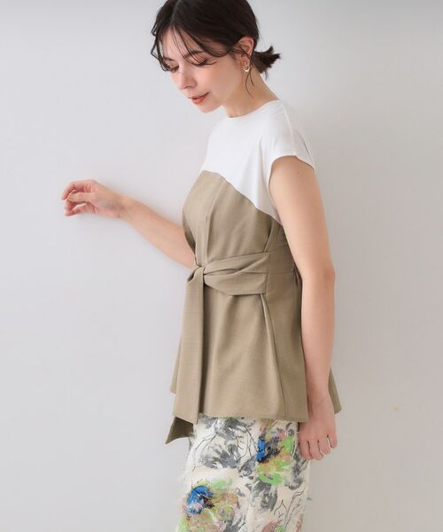 OPAQUE.CLIP / オペーク ドット クリップ カットソー | ビスチェドッキングカットソー【洗濯機洗い可】 | 詳細9