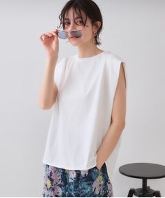 OPAQUE.CLIP / オペーク ドット クリップ カットソー | ボクシーノースリーブカットソー【洗濯機洗い可】