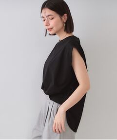 OPAQUE.CLIP / オペーク ドット クリップ カットソー | ボクシーノースリーブカットソー【洗濯機洗い可】