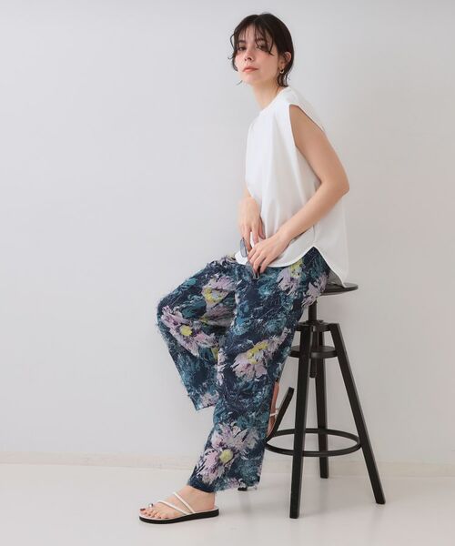 OPAQUE.CLIP / オペーク ドット クリップ カットソー | ボクシーノースリーブカットソー【洗濯機洗い可】 | 詳細1